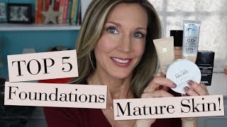 Top 5 Best Foundations for Mature Skin [upl. by Acinet894]