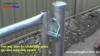 Gate Latch 2 way for round pipe and square [upl. by Ddat]