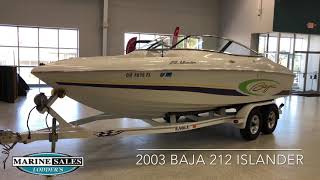 2003 Baja 212 Islander  Lodder’s Marine in Fairfield OH [upl. by Imit]