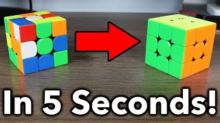 How to ACTUALLY Solve A Rubiks Cube In 5 Seconds [upl. by Yadnil697]