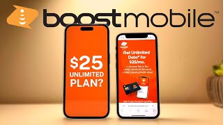 Boost Mobile 25 Unlimited plan  Worth it [upl. by Aisela]