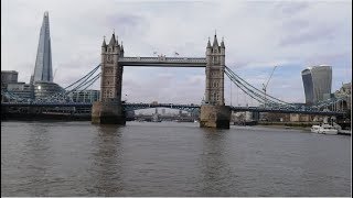 London Sightseeing By Boat  Thames River Cruise [upl. by Einot]