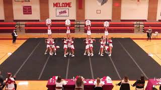 Lord Botetourt High School at Blue Ridge District Cheer Competition 2020 2021 [upl. by Aiderfla]