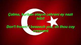 Istiklal Marsi  Turkey National Anthem English lyrics [upl. by Ettedo877]