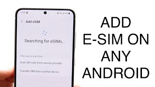 How To Activate eSim On Android 2023 [upl. by Octavla11]