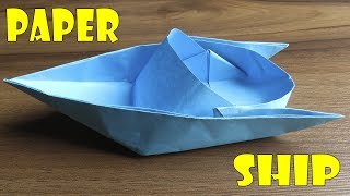 Como Hacer un Barco de Papel Fácil Origami  How to make a Paper Ship [upl. by Raul691]