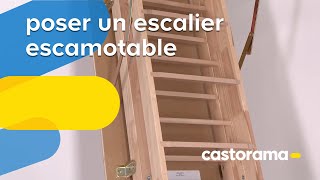 Poser un escalier escamotable Castorama [upl. by Wood]