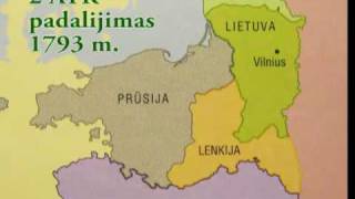 Lietuvos sienos 10092009  LDK žemėlapiai History and borders of Lithuania [upl. by Gnat]