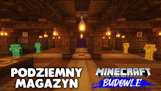 MINECRAFT  JAK ZBUDOWAĆ ŁADNY PODZIEMNY MAGAZYN  MINECRAFT BUDOWLE 23 [upl. by Puritan499]