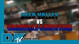 Mens Volleyball vs Vacaville Christian School 31219 [upl. by Carrelli317]