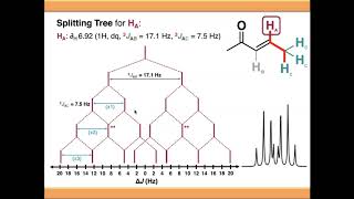 NMR Spectroscopy Compound Multiplets and Splitting Trees [upl. by Chiarra873]