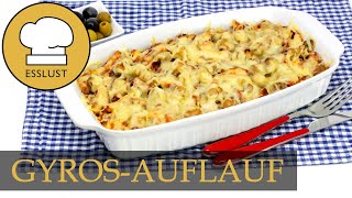 Überbackener GYROSKARTOFFELAUFLAUF  kretanisches Rezept [upl. by Ahsian]