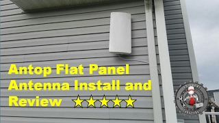 Antop Amplified Outdoor Indoor TV Antenna review and installation FREE TV [upl. by Neeham]