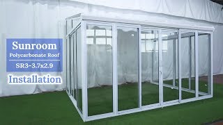 Sunroom Installation SR337x29 [upl. by Zat]