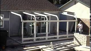 Curved Sunroom Installation Video [upl. by Ahsiekam635]