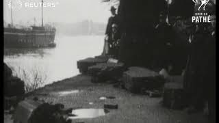 The River Thames floods London 1928 [upl. by Nipahc]