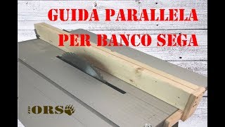 Guida parallela per banco sega [upl. by Elspet]