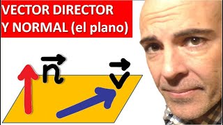 VECTOR DIRECTOR Y VECTOR NORMAL DE UN PLANO [upl. by Anoyi]