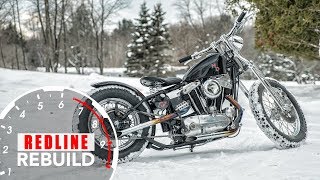 Classic HarleyDavidson motorcycle completely rebuilt in 4 minutes  Redline Rebuild  S1E8 [upl. by Andrea]