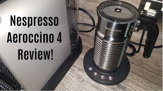 Nespresso Aeroccino 4 Milk Frother Review  Worth upgrading from the Aeroccino 3 [upl. by Amitie]