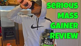 Optimum Nutrition Serious Mass Gainer Review  CARBS FOR GAINS [upl. by Araek]