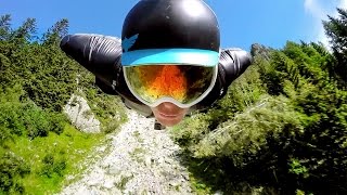 GoPro 2500m Chamonix Wingsuit Flight [upl. by Niuqaoj899]