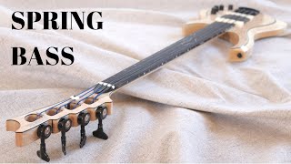 Making a Fretless Custom Spring Bass  full build [upl. by Ecirrehs491]