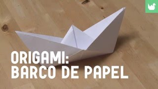 Cómo hacer un barco de papel  Origami [upl. by Servais]