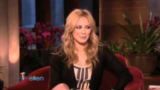 Hilary Duff Tells Ellen Everything About Her Engagement [upl. by Ytisahcal]