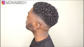 MENS NATURAL CURLY HAIR ROUTINE  KINKY TO CURLY [upl. by Natanoj863]