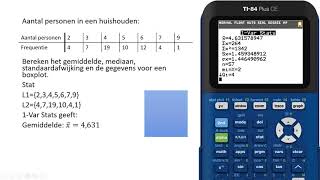 Statistiek met de grafische rekenmachine [upl. by Borman953]