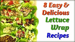 8 Delicious Lettuce Wrap Recipes Under 100Cals [upl. by Shakespeare]