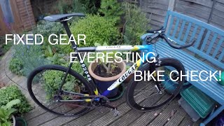 EVERESTING on a FIXED GEAR 🗻 Bike Check [upl. by Ilrak274]