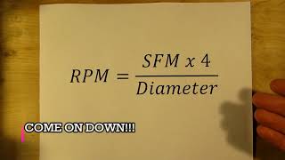 Calculating the RPM for your machines [upl. by Rod]