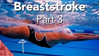 Breaststroke swimming technique Part 3 The glide [upl. by Acireit]