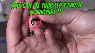 LED LCD BLACK SCREEN TV REPAIR COMMON FIX MUST SEE [upl. by Aihtnys770]