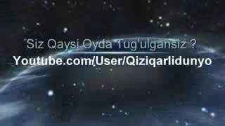 Siz qaysi oyda tugilgansiz [upl. by Mackintosh]