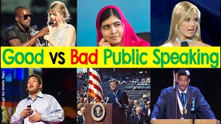 Good vs Bad Public Speaking Examples amp Annotations [upl. by Gio568]