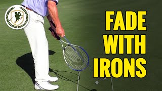 HOW TO FADE A GOLF BALL WITH YOUR IRONS [upl. by Nauqet]