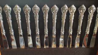 8934 oz International Sterling Silver Flatware Set [upl. by Aicilf822]