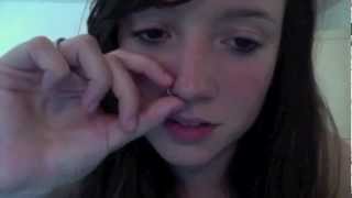 How to Remove Nose Ring  Hoop with Ball [upl. by Bernadine]