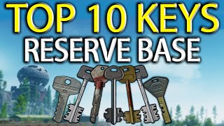 Top 10 Priority Keys  Reserve Base  THE Best keys for Loot amp Money  Escape From Tarkov  126 [upl. by Dijam98]