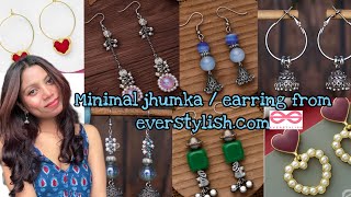 MINIMAL JHUMKA  EARRING from EVERSTYLISHCOM🎀 [upl. by Goer]