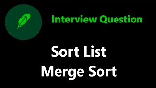 Sort List  Merge Sort  Leetcode 148 [upl. by Aldon]