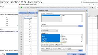 Computing a Percentile in StatCrunch MyMathlab Homework [upl. by Nhtanhoj]