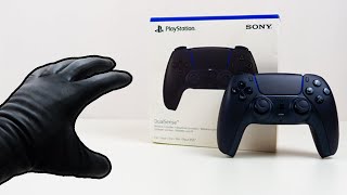 Sony PlayStation 5 PS5 Dual Sense Controller Midnight Black Unboxing  ASMR [upl. by Nathanoj]