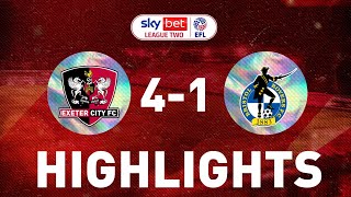 HIGHLIGHTS Exeter City 4 Bristol Rovers 1 21821 EFL Sky Bet League 2 [upl. by Eiaj]