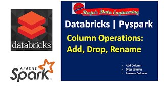 08 Databricks  Pyspark Add Rename and Drop Columns [upl. by Sapers]