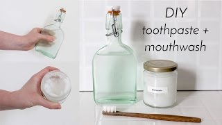 TOOTHPASTE amp MOUTHWASH  Zero Waste Recipes [upl. by Charlotta138]