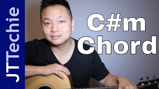 How to Play Cm Chord on Acoustic Guitar  C Sharp Minor Bar Chord [upl. by Dlopoel]